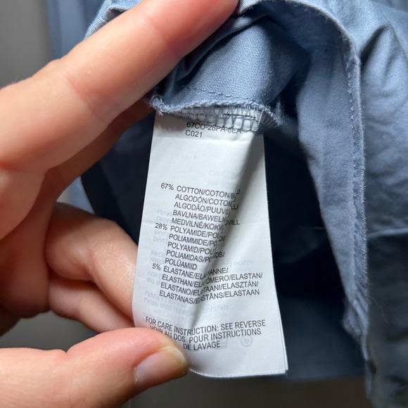 Mexx Women's Blue Long Sleeve Button Down Shirt Casual Business Career 12 preppy - Picture 6 of 8